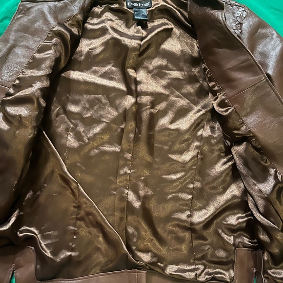 BEBE genuine leather jacket - Picture 5 of 10